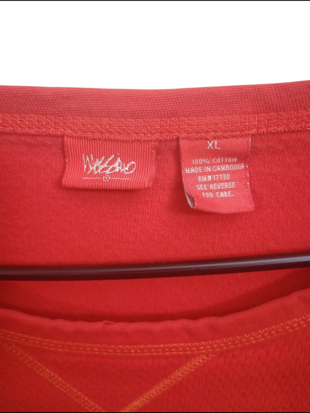 Vintage Mossimo Artic Unit  Red Crew Neck Undershirt
